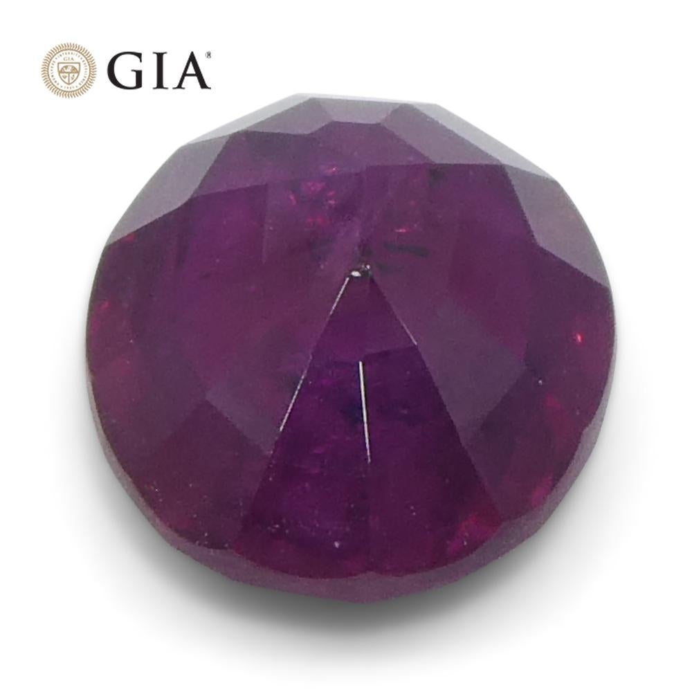 1.83ct Oval Purple-Red Ruby GIA Certified  Pakistan / Kashmir, Unheated For Sale 1