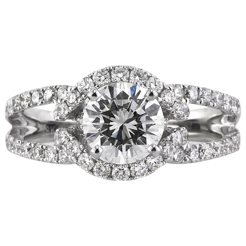 1.83ct Round Brilliant Cut Diamond Engagement Ring