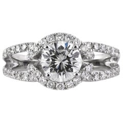 1.83ct Round Brilliant Cut Diamond Engagement Ring