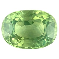 Saphir australien vert VIVID 1,83 carat, taille ovale 7,8 x 5,4 mm, rare pierre précieuse non sertie