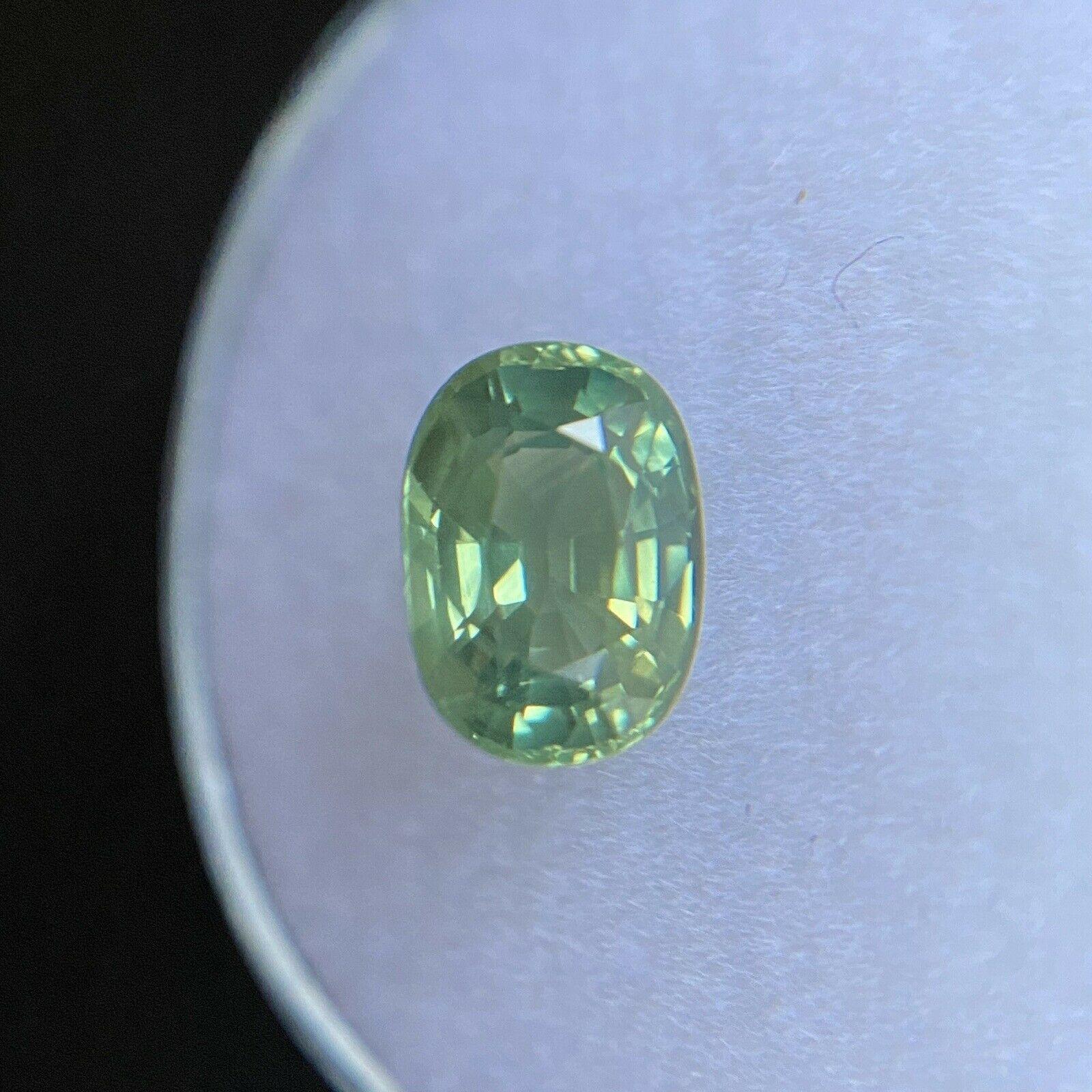 da uomo o donna 1.83ct Zaffiro Australiano Verde Vivido Taglio Ovale Rara Gemma Sciolta