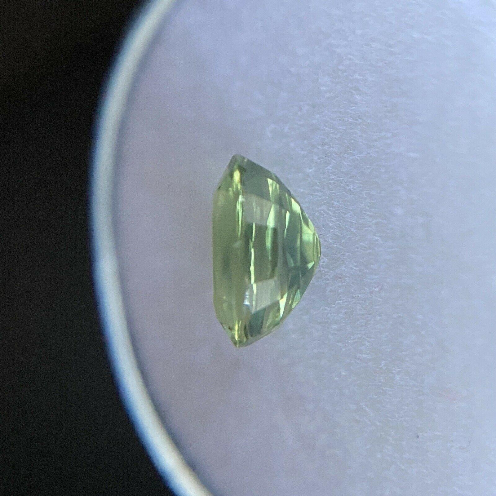 1.83ct Zaffiro Australiano Verde Vivido Taglio Ovale Rara Gemma Sciolta 1