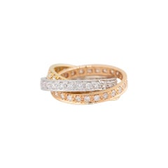 1.84 Carat Diamond Rolling Ring 18 Karat In Stock