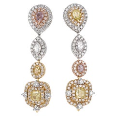 Yellow Gold Dangle Earrings