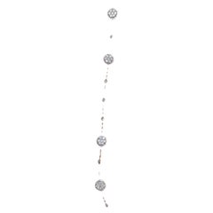 1.84 Carat Natural Diamond 18K White Gold Necklace