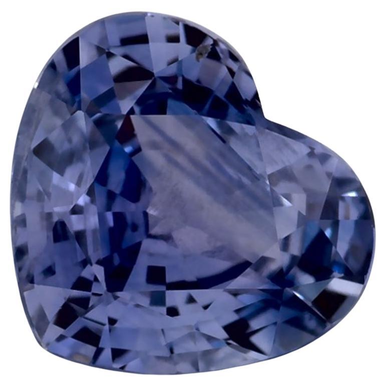 1.84 Ct Blue Sapphire Heart Loose Gemstone