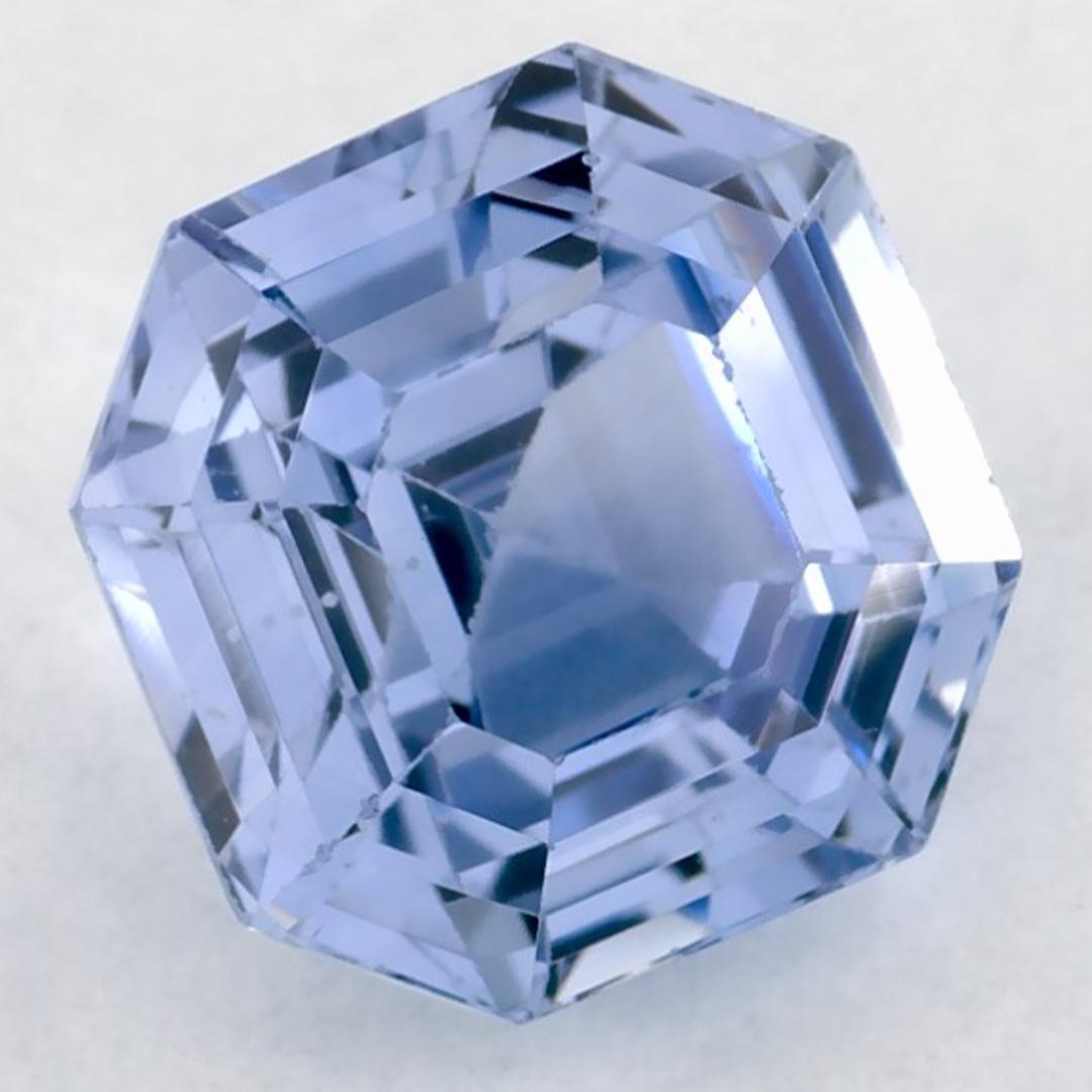 1.84 Ct Blue Sapphire Octagon Cut Loose Gemstone In New Condition In Fort Lee, NJ