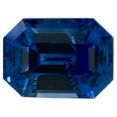 1.84 carati di zaffiro blu ottagonale sfuso