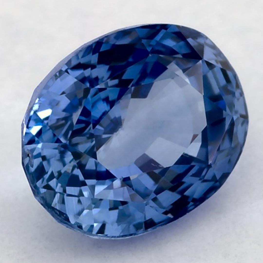Taglio ovale 1.84 carati di zaffiro blu ovale sfuso in vendita