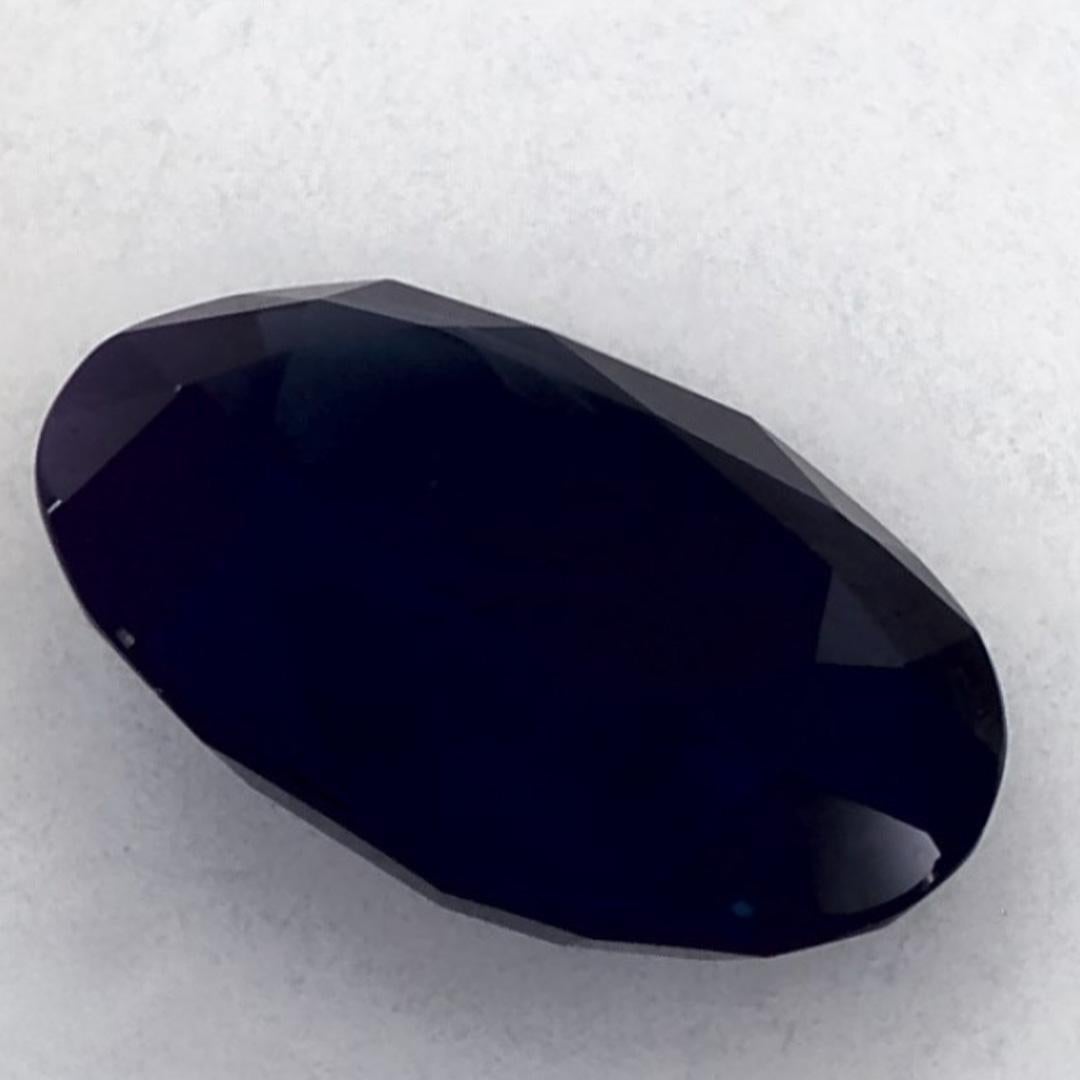 1.84 qt Zafiro Azul Oval Gema Suelta en Nuevo estado para la venta en Fort Lee, NJ