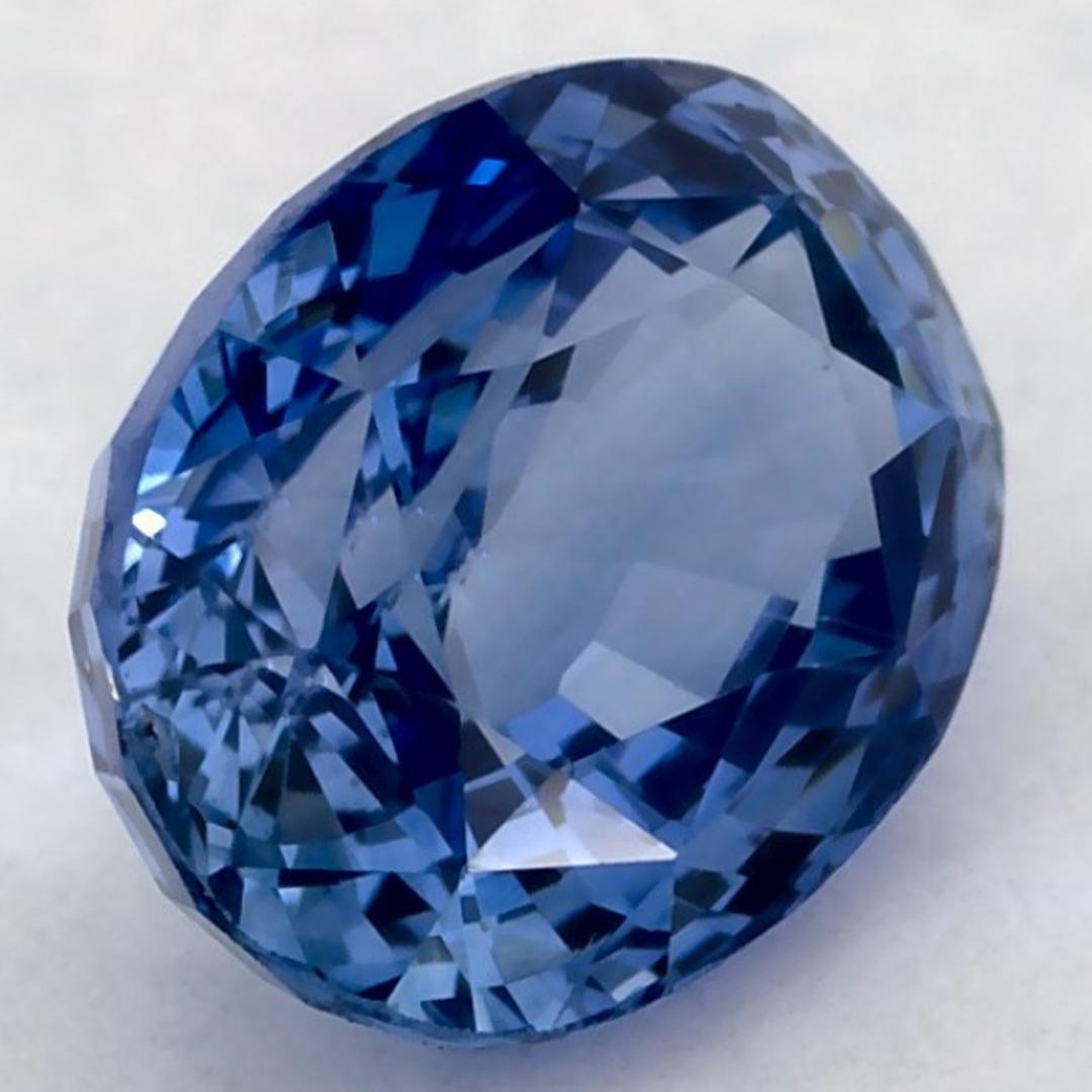 1.84 carati di zaffiro blu ovale sfuso in vendita 2