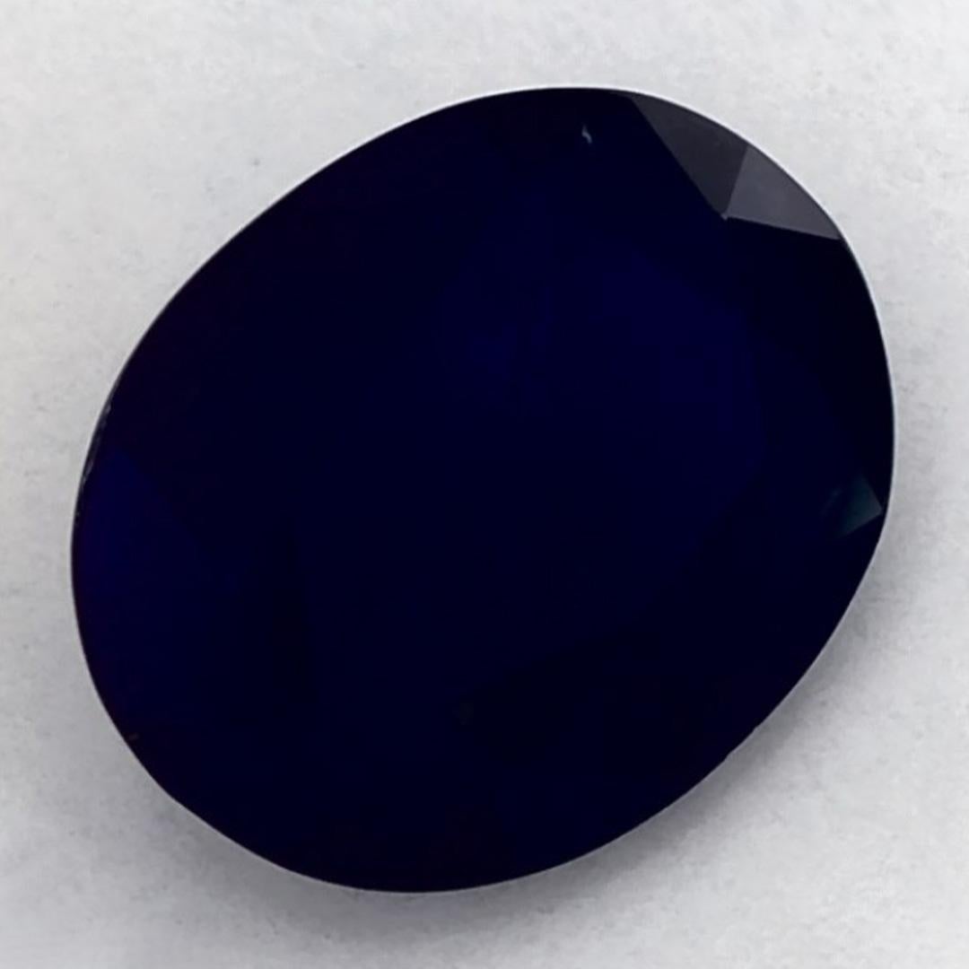 1.84 qt Zafiro Azul Oval Gema Suelta en venta 3
