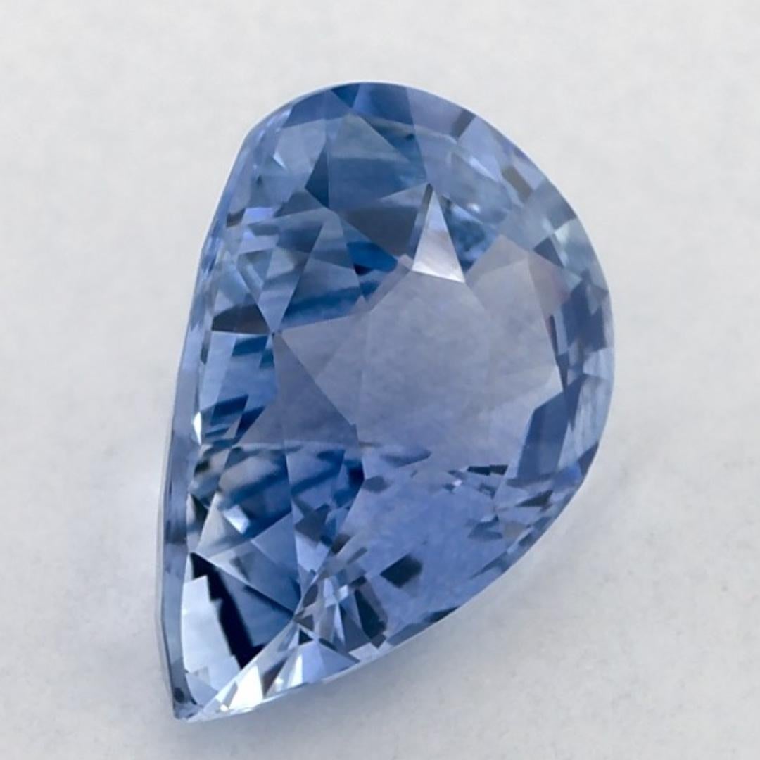 Taglio a goccia 1.84 carati di zaffiro blu a forma di pera sciolto in vendita