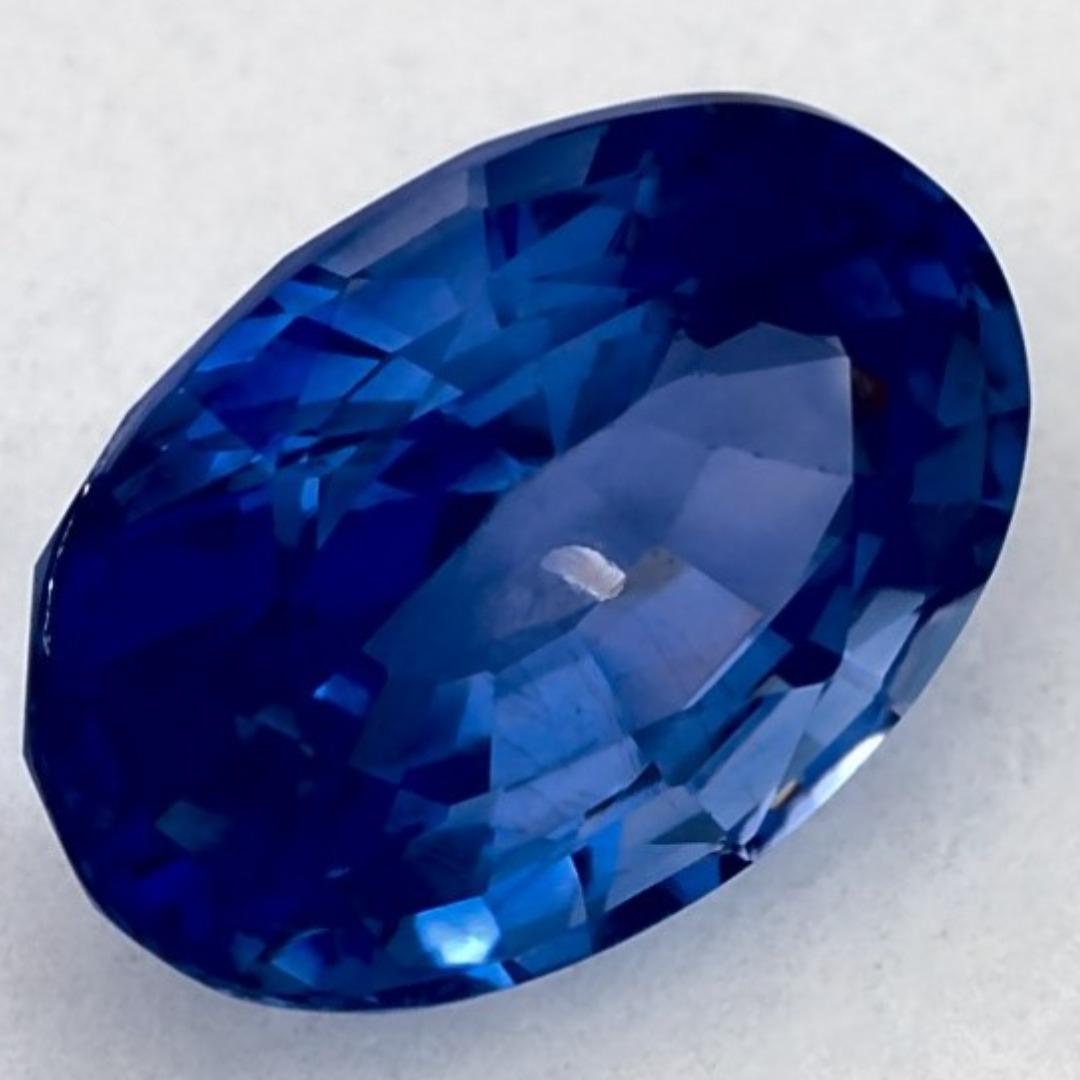 1.84 Cts Blue Sapphire Oval Loose Gemstone In New Condition For Sale In Fort Lee, NJ