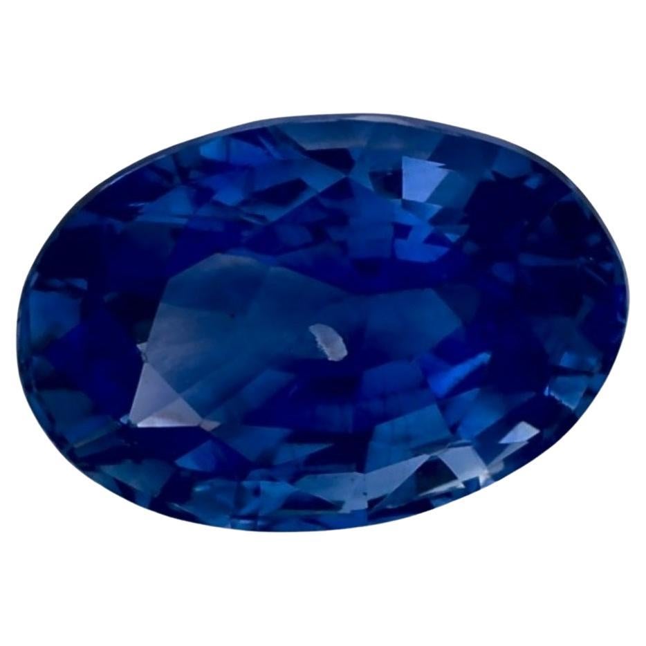 1.84 Cts Blue Sapphire Oval Loose Gemstone (Saphir bleu ovale) en vente