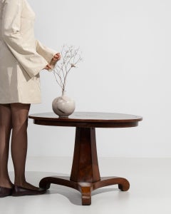 1840-1849 France Rich Mahogany Round Mahogany Pedestal Table