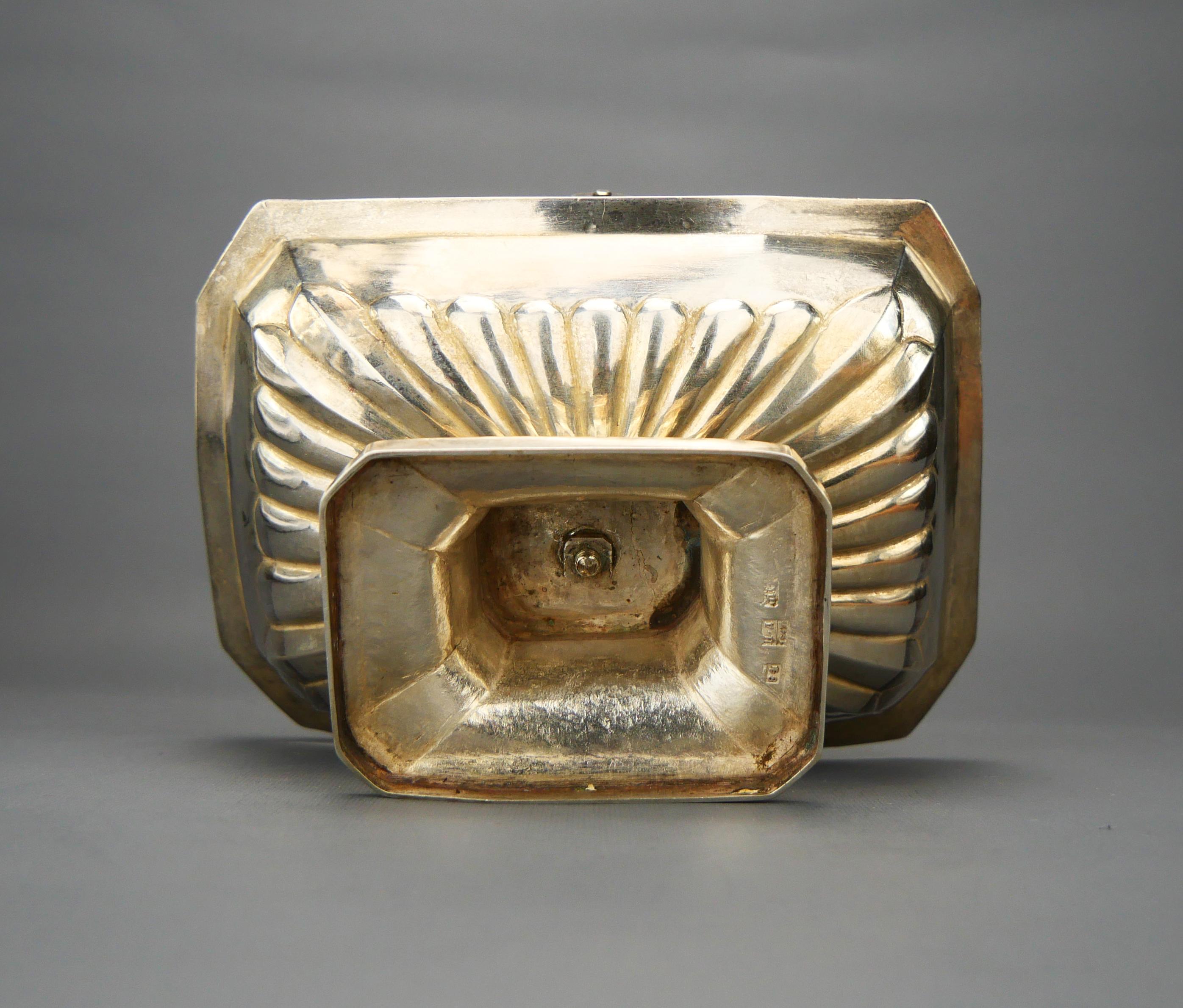 1840 Antico cestino russo portacaramelle in argento massiccio 84 / 140 gr in vendita 4