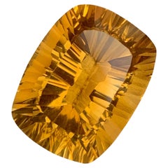 18.40 Carat Natural Loose Citrine Laser Cut Gem For Necklace Jewellery 