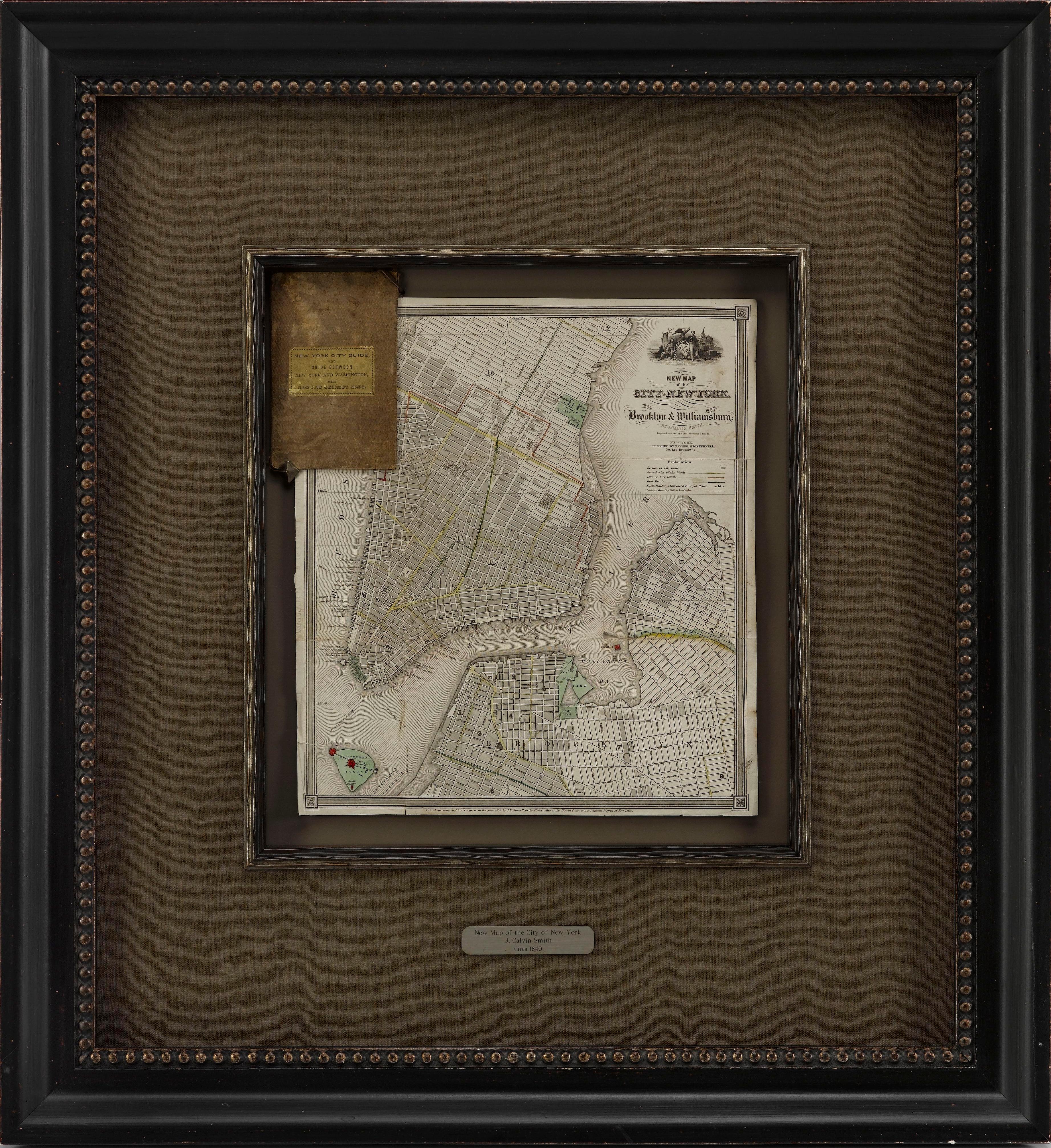 Presented is a hand-colored, engraved folding map titled 