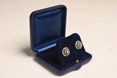 Old Mine Cut Diamond Cluster Earrings (Approx. 3-Carats), 18k Yellow Gold