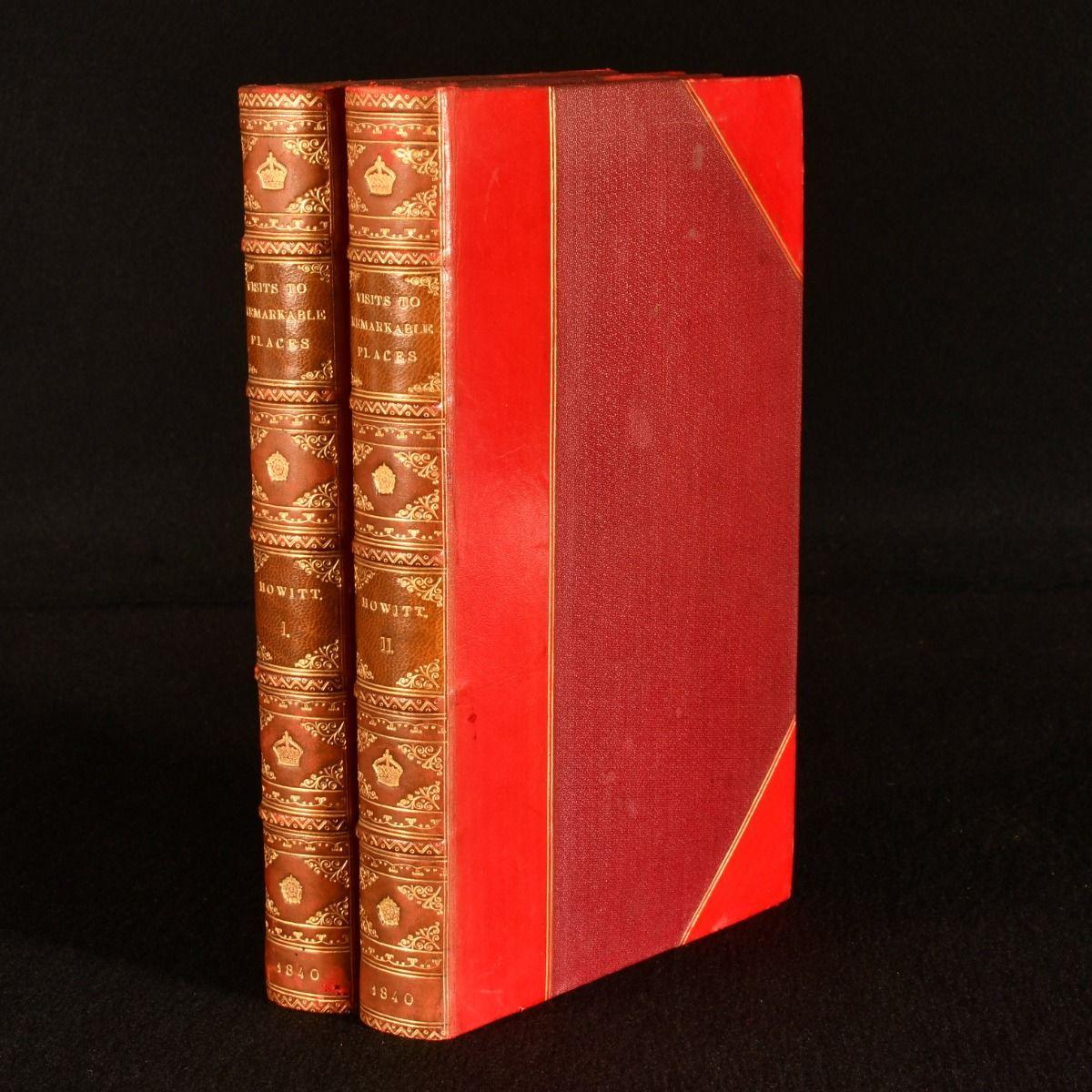 Un exemplaire très illustré de la première série du Howitt's guide to the scenery of England, dans de belles reliures en demi-maroquin de Zaehnsdorf.

Première édition, illustrée, reliure en cuir, reliure signée

Première édition de la première