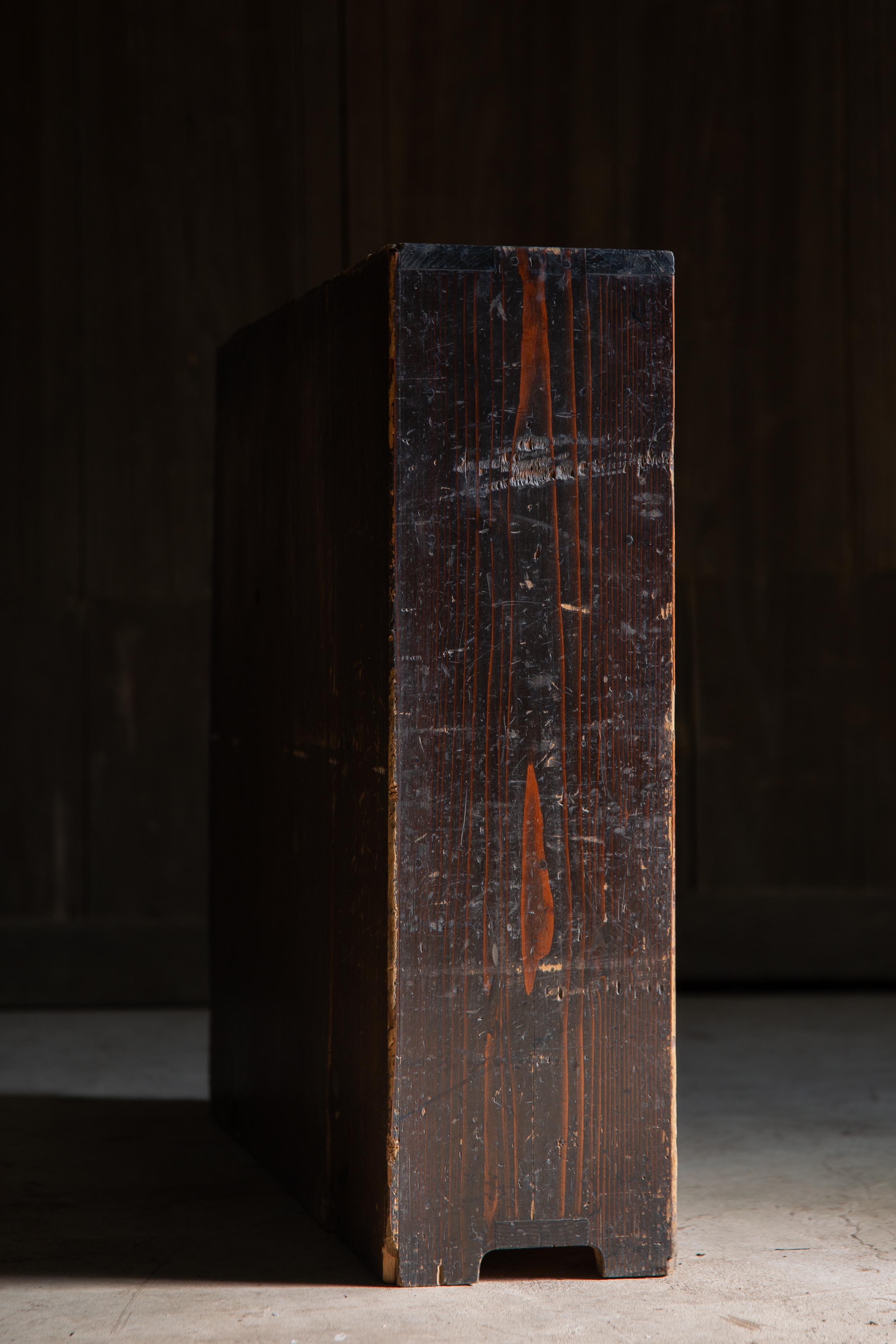 1840s-1860s Edo Japanese antique wabi sabi desk organizer Tansu chest of drawers For Sale 1