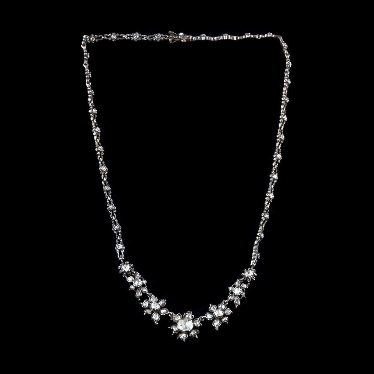 925 italy white gold necklace price