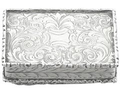 1840s Antique Sterling Silver Vinaigrette by John Tongue