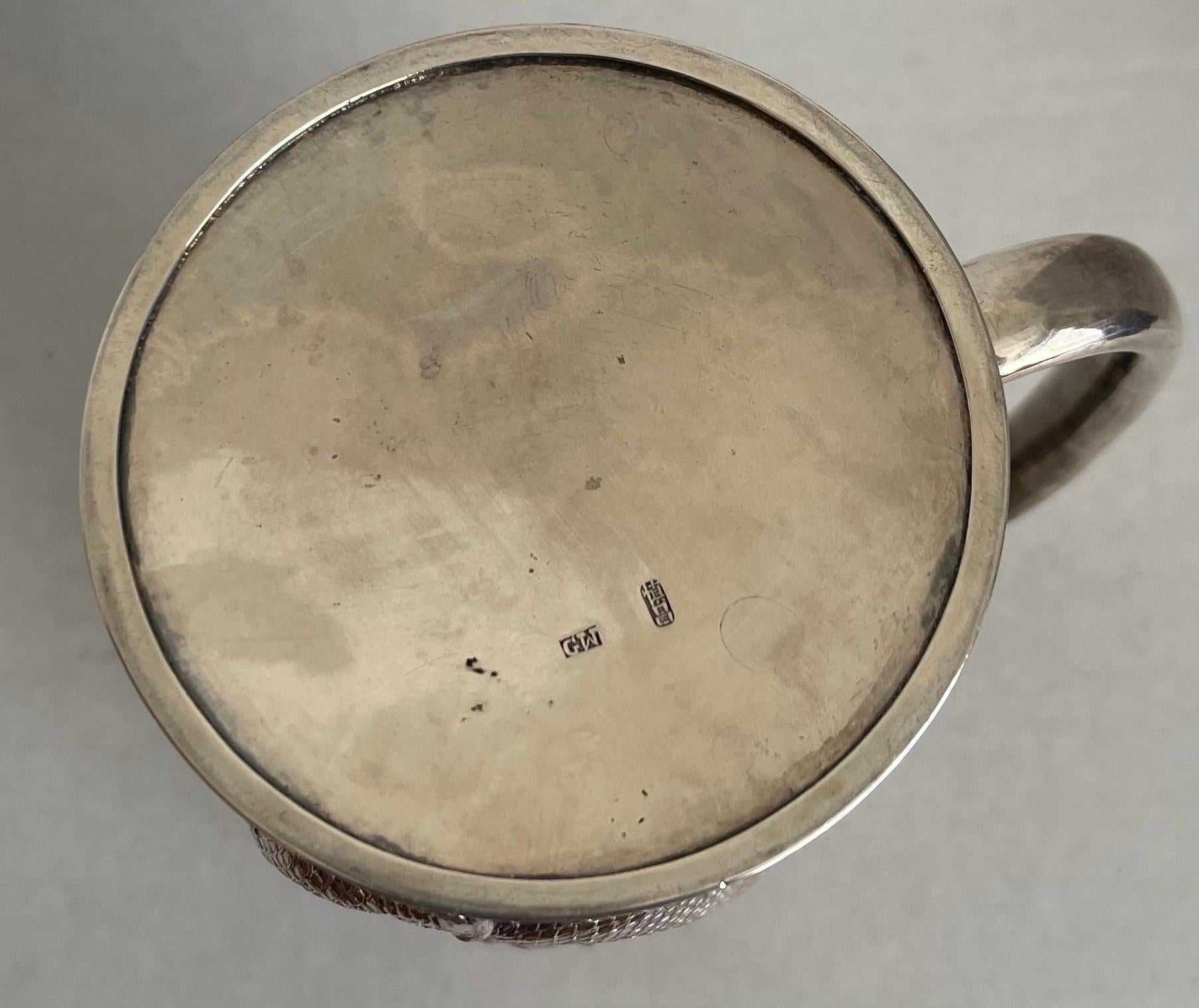 1840s Chinese Export Silver Dragon Tankard 4