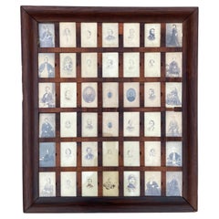 1840’s Collection 42 Photographs in Custom Spring Loaded Antique Picture Frame