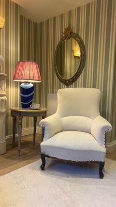 French Louis-Philippe Ducal Armchair with Lumbar Support, Circa 1830