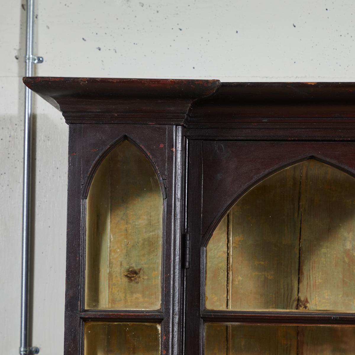 Mid-19th Century 1840s English Painted Cornish Dresser