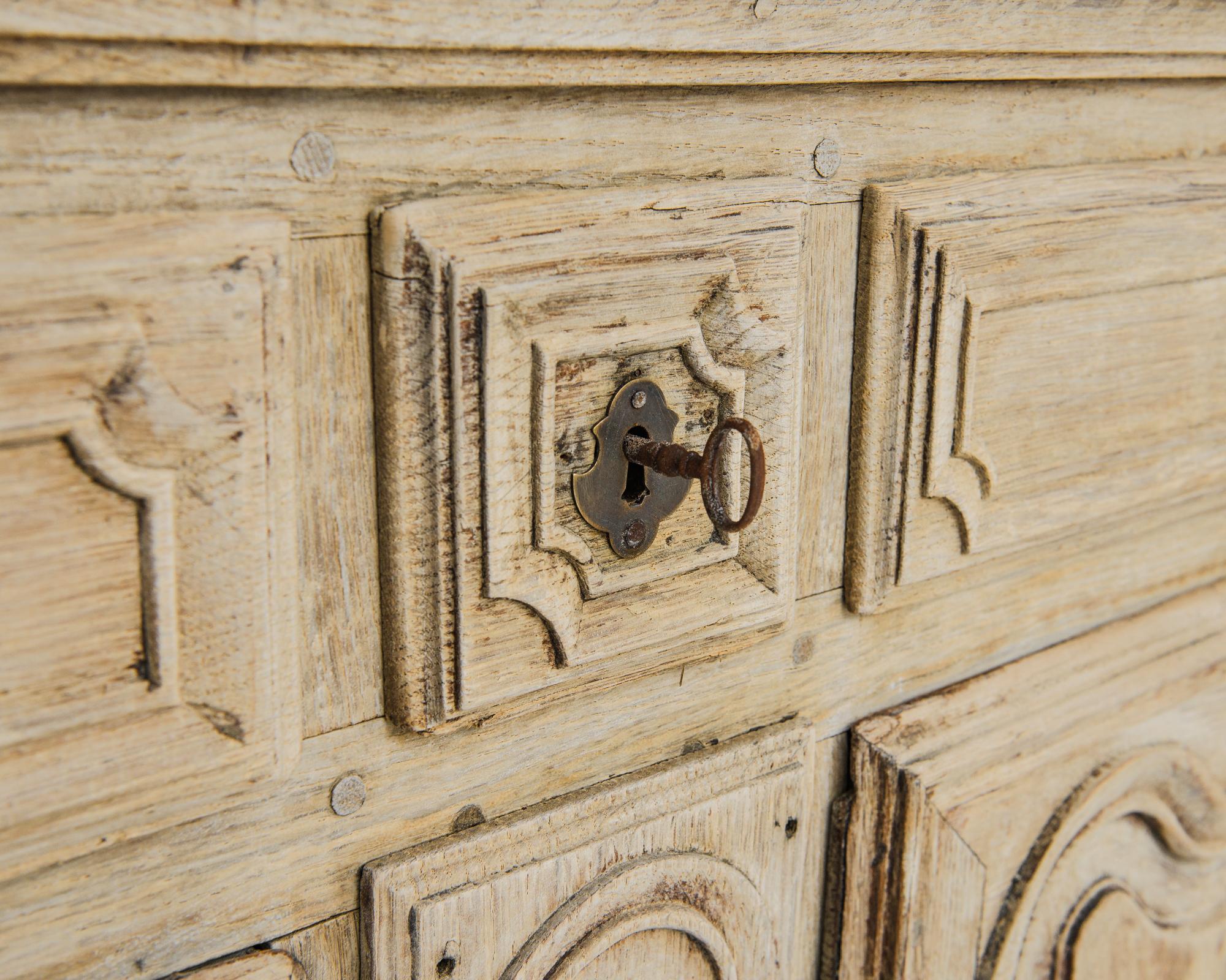 1840s French Bleached Oak Buffet 3