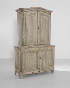 1840s French Bleached Oak Cabinet