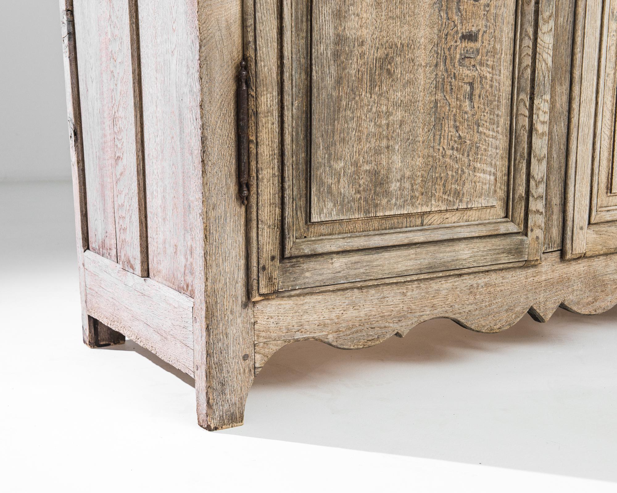 1840s French Bleached Oak Cabinet 1