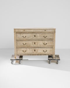 1840s French Bleached Oak Chest of Drawers