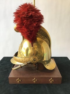 1840s French Fireman’s Helmet Lamp