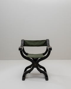 1840s French Italian Renaissance Oak Savonarola Chair