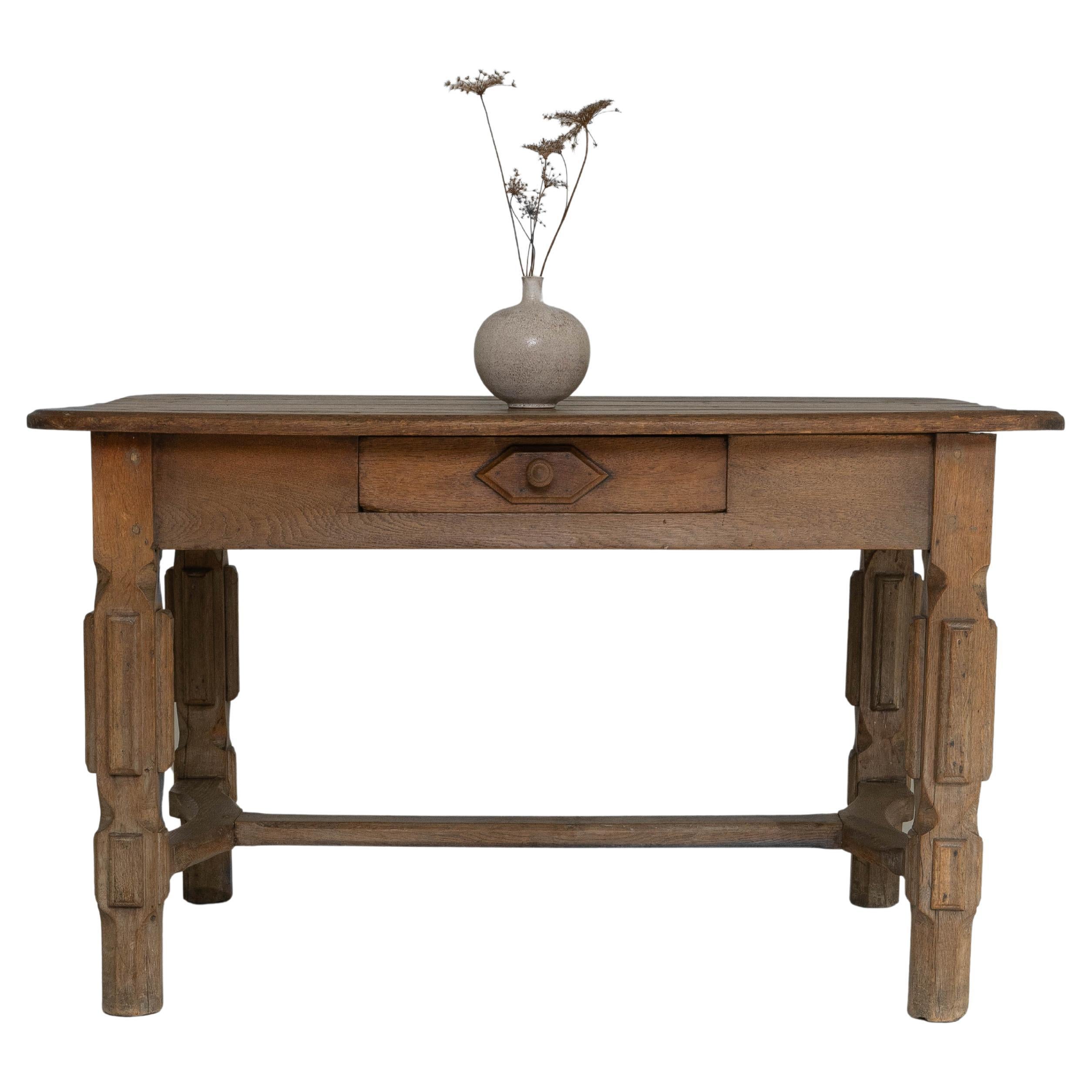 Table Louis XIII à un seul tiroir, datant de 1840