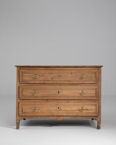 1840s Französisch Oak Neoklassische Kommode der Schubladen