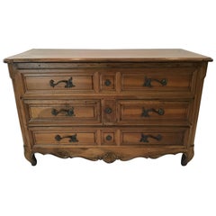 Antique 1840s French Provincial Louis XV Chest of Drawers