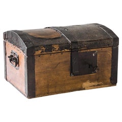 1840s French Wooden Trunk
