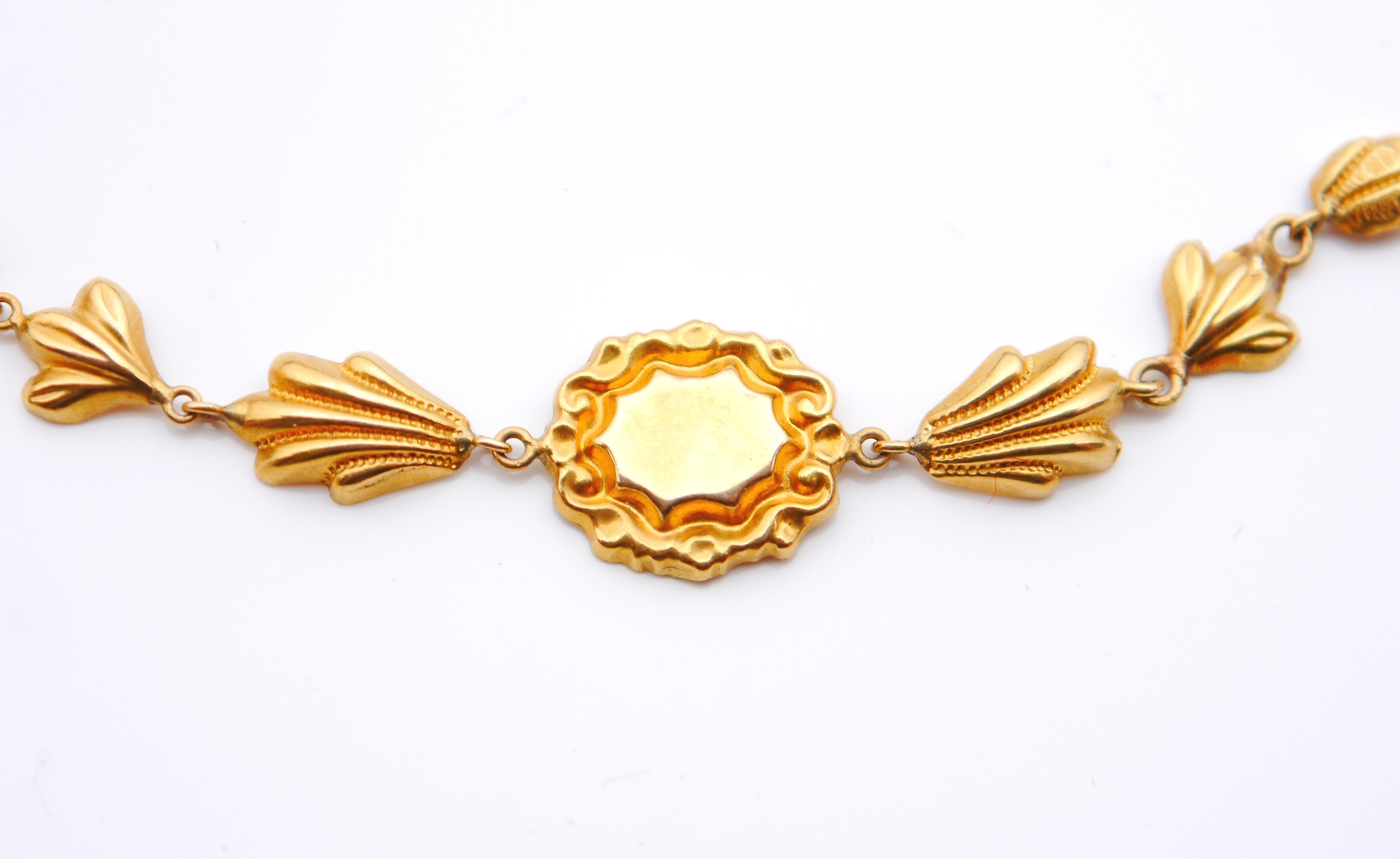 1841 Nordische Halskette massiv 18K Gold /44.5cm/4.5gr Damen im Angebot