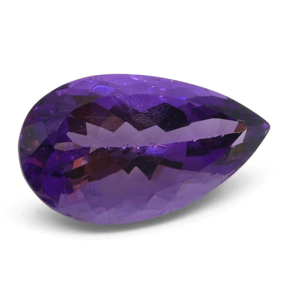 18.42 ct Pear Amethyst In New Condition For Sale In Toronto, Ontario