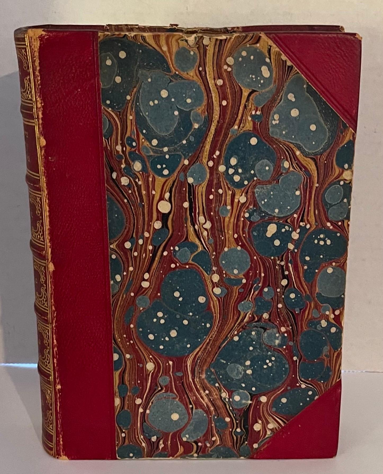 Les Templiers du Temple intérieur par Charles G. Addison 1842 2ème édition. Londres, Angleterre.
Reliure originale en cuir rouge en état d'origine.