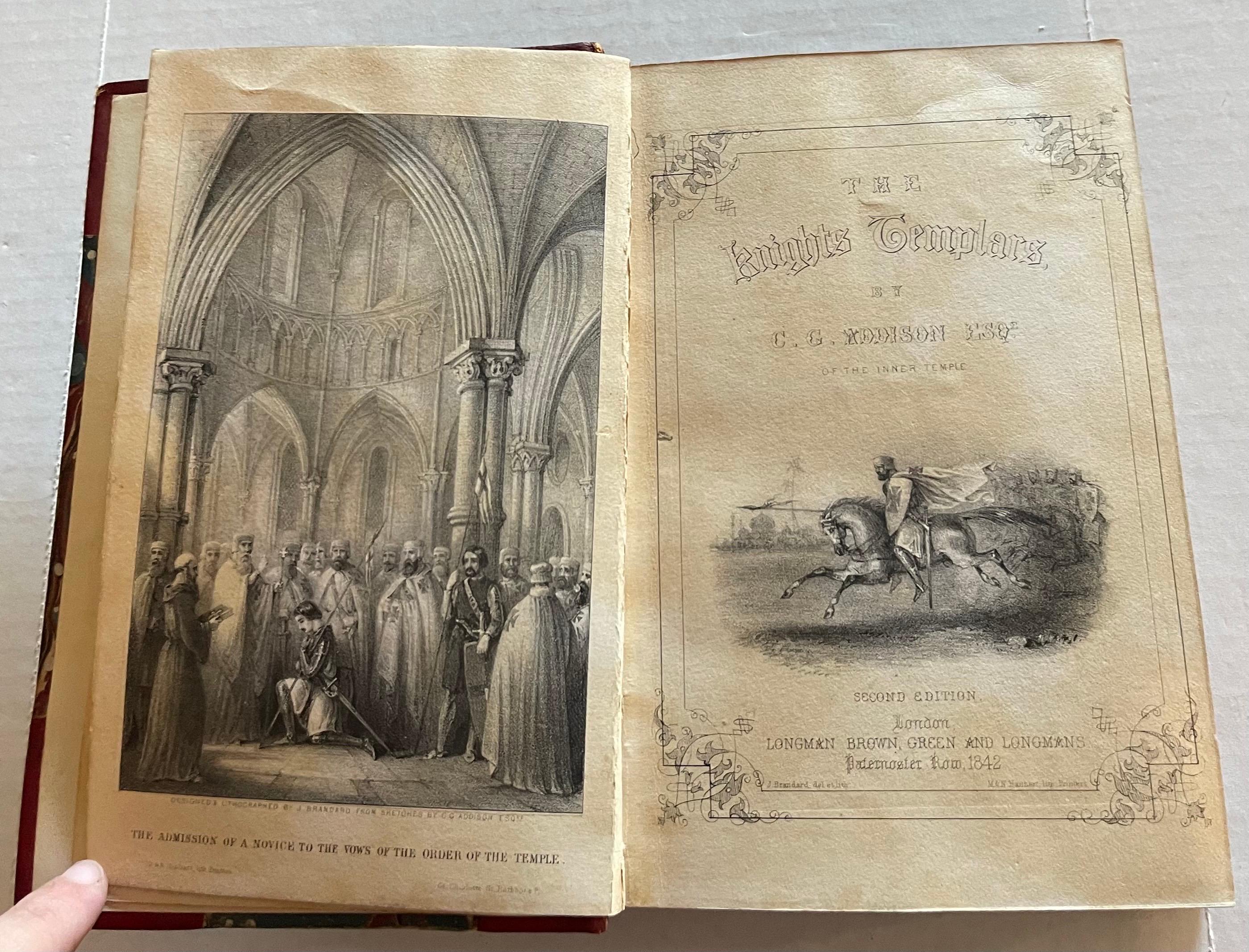 Milieu du XIXe siècle 1842 The Knights Templars 2ème édition Londres en vente