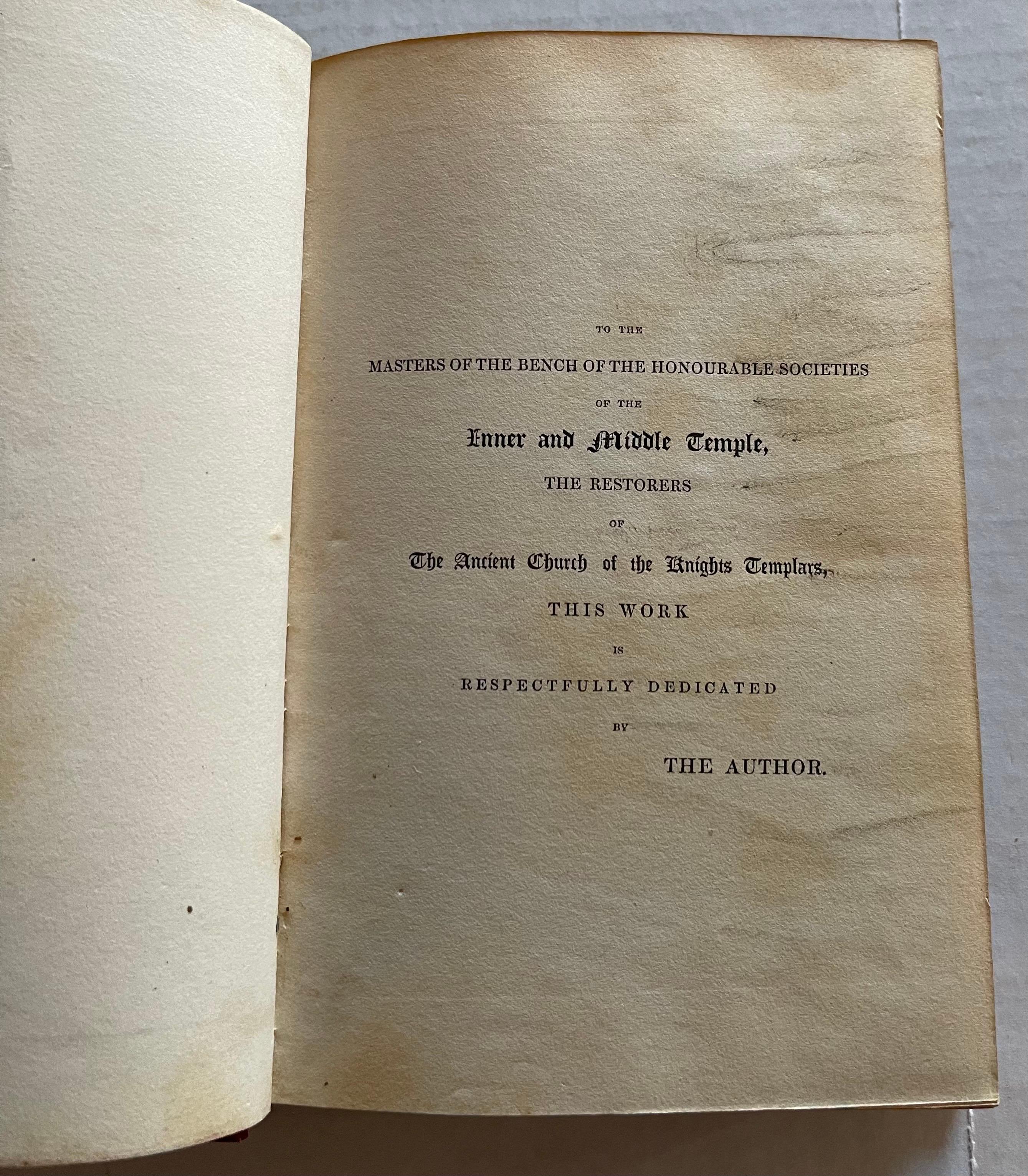 1842 The Knights Templars 2ème édition Londres en vente 1