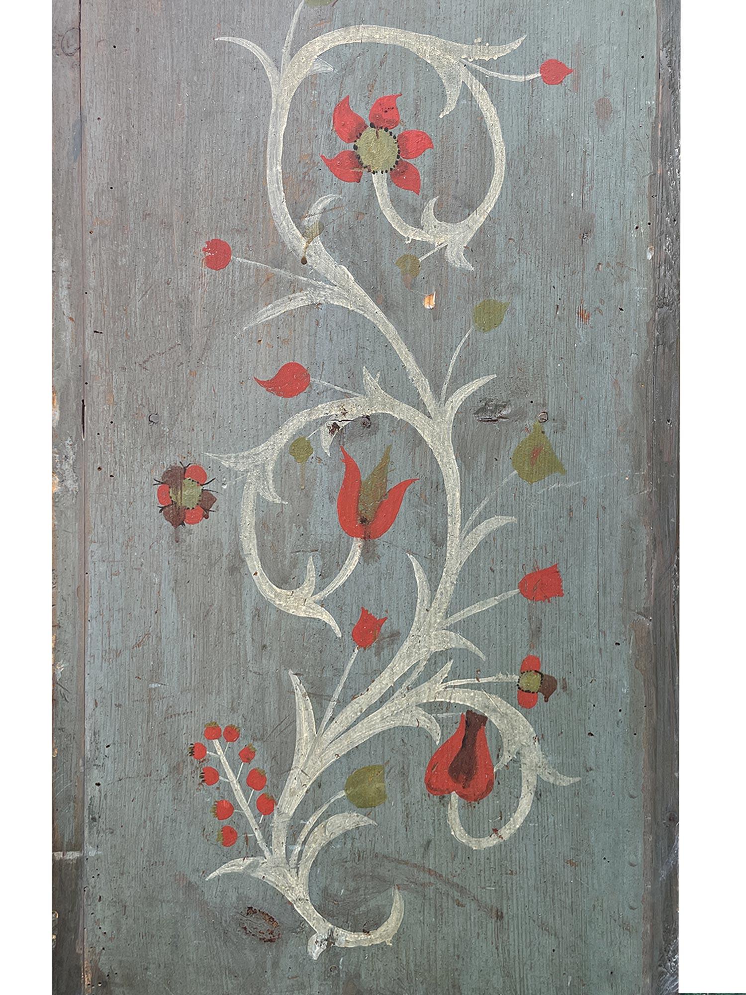 1844 Armario Pequeño Pintado Floral Azul 8