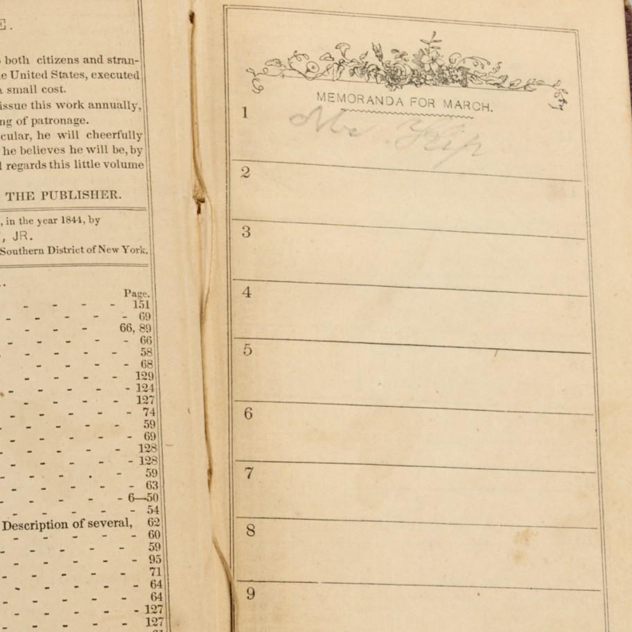 Americano 1845 La grande metropoli: O New York nel 1845 - Provenienza famiglia Kip in vendita