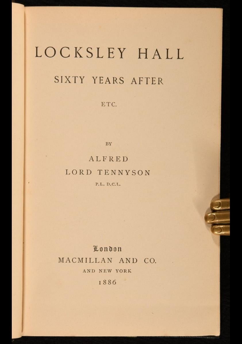 1846-1889 The Works of Alfred, Lord Tennyson In Good Condition For Sale In Bath, GB